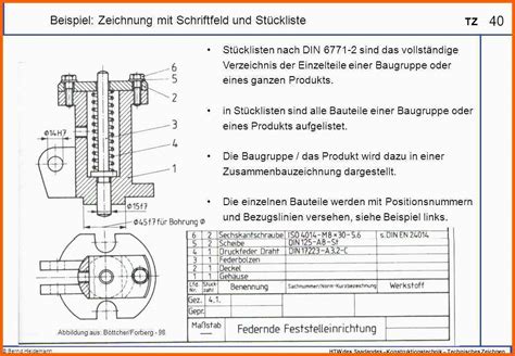 Wundersch Nen Schriftfeld Technische Zeichnung Vorlage A