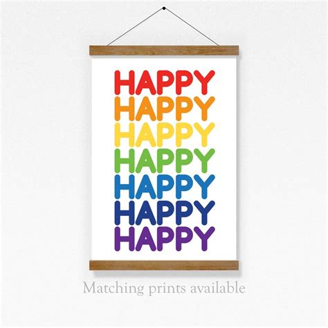 Rainbow Colours Word Art Print Rainbow Playroom Toddler Wall | Etsy