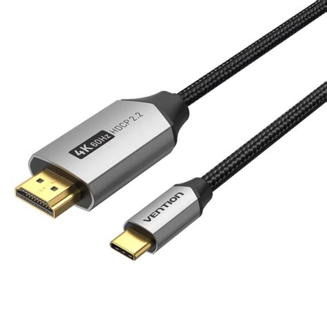 Vention Type C To Hdmi Cable M Black Crbbh Evercomps