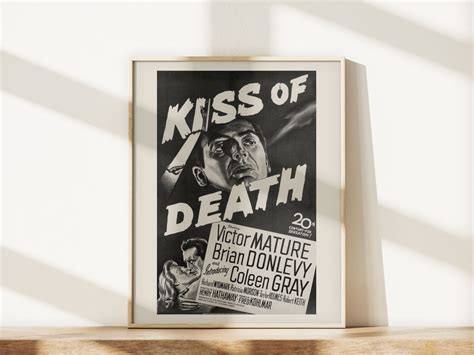 THE KISS of DEATH Movie Poster Classic Movie Poster Retro - Etsy