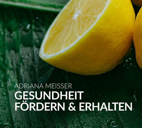 Gesundheit F Rdern Und Erhalten Adriana Meisser