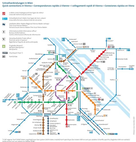 Vienna metro map - Ontheworldmap.com