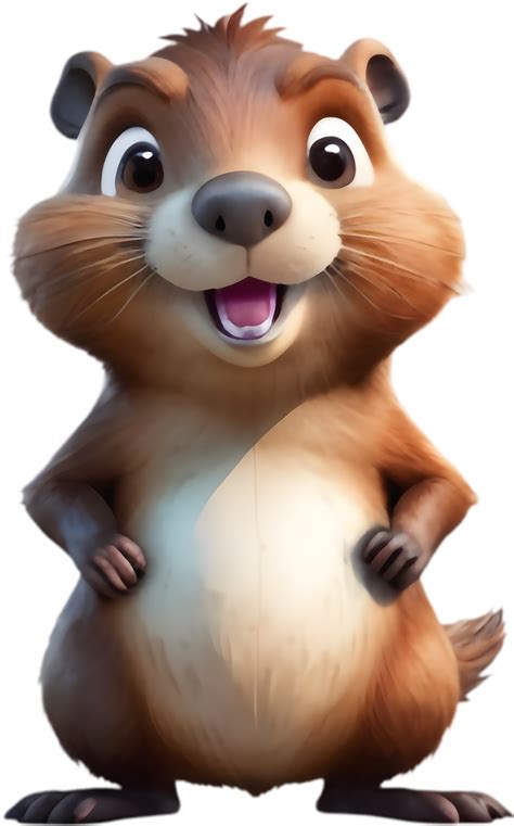 Smiling Beaver Cartoon Image Download 49718768 Png