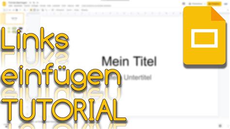 Links einfügen Navigation in der Präsentation Google Slides Tutorial