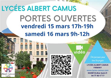 Actualit S Journees Portes Ouvertes Lycee Albert Camus Actualit