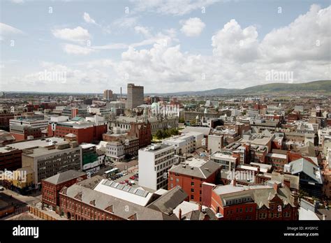 belfast skyline stock photo alamy