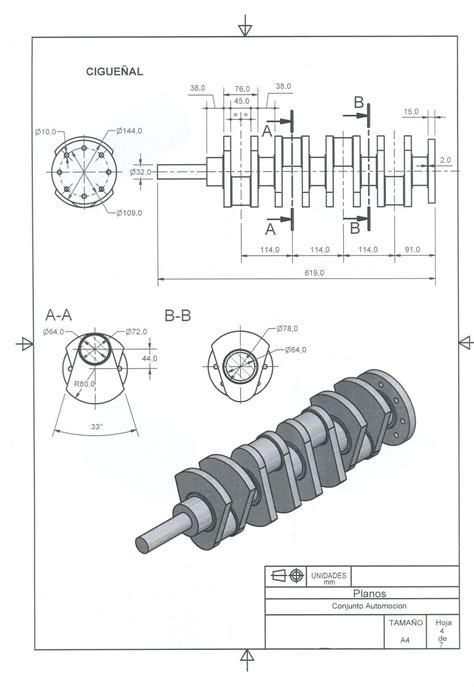 Examen Planos mecanicos Dibujo tecnico industrial Diseño mecanico