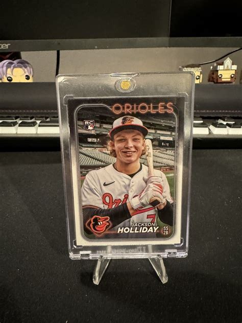 JACKSON HOLIDAY 2024 TOPPS SERIES 2 ROOKIE FUN FACE VARIATION SSP BLACK