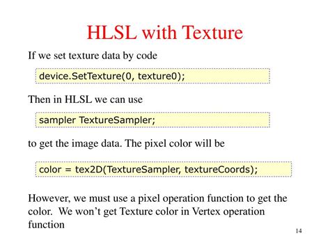 PPT High Level Shader Language HLSL PowerPoint Presentation Free