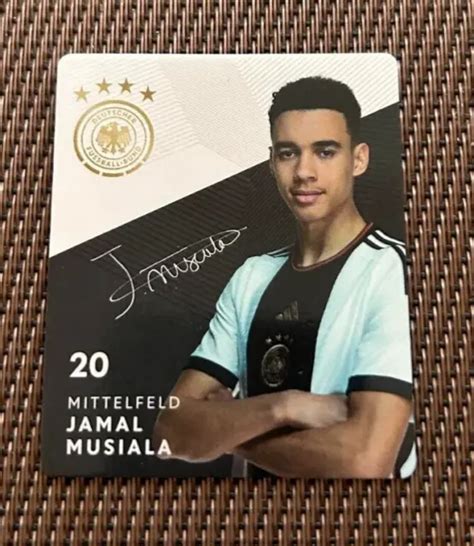 REWE DFB SAMMELKARTEN Fußball WM 2022 Qatar Nr 20 Jamal Musiala EUR 1