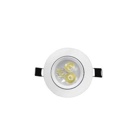 Spot LED 3W Redondo Direcional Embutir Branco Quente MadeiraMadeira