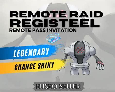 POKEMON INVITATION RAID GO Remote Raids Registeel Legendary