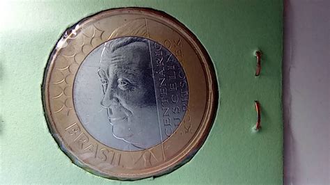 Moeda Real Brasil Centen Rio Juscelino Kubitschek World Coin