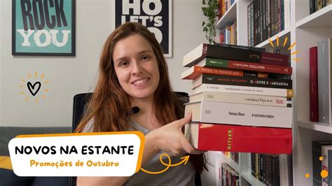 Livros novos na estante Compras em promoções Outubro 2023 YouTube