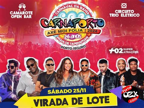 Virada de lote do Carnaporto 2024 será neste sábado 25 Ivete Sangalo