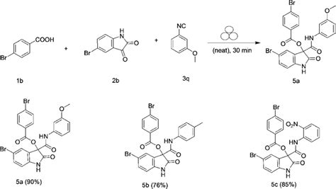 Scheme 4 Passerini Reaction Involving 4 Bromo Benzoic Acid 1 B And