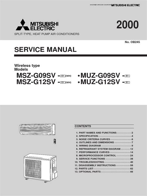 Mitsubishi Air Conditioner | PDF | Air Conditioning | Thermometer