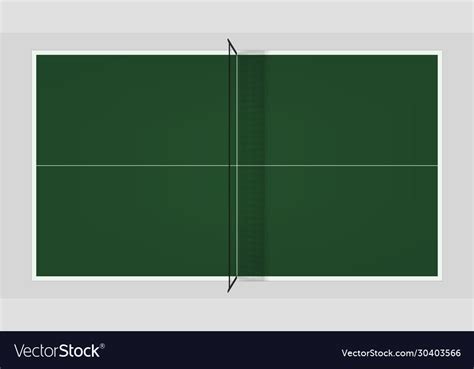 Table Tennis Top View Royalty Free Vector Image