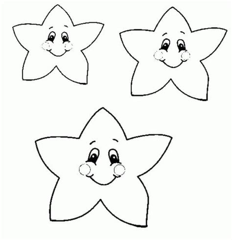 Coloriage Étoiles Filantes Pour les Enfants télécharger et imprimer