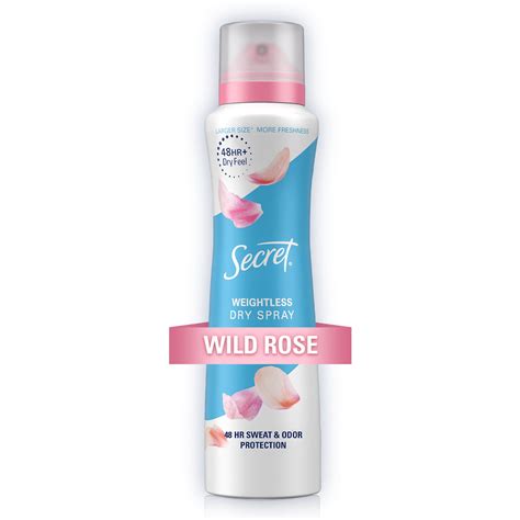 Secret Dry Spray Antiperspirant Deodorant Wild Rose And Argan Oil 4