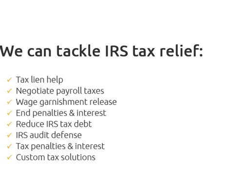 Tax Relief Programs Irs 📝 Feb 2025