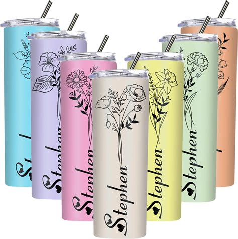 Amazon Personalized Tumblers With Names Skinny Tumblers With