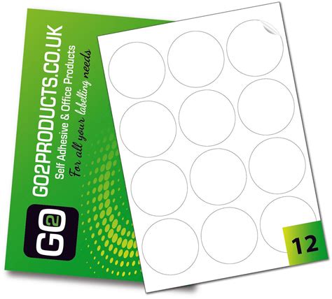 Round White Removable Labels 64mm Diameter Go2products Go2products