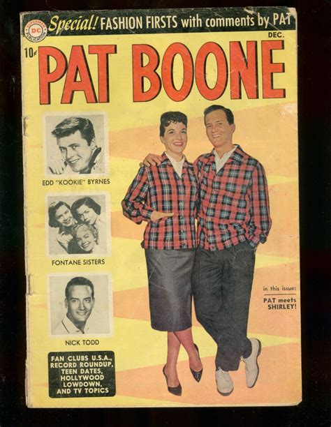 Pat Boone Comics 2 Fontaine Sisters Kookie Byrnes 1959 Vg Very Good