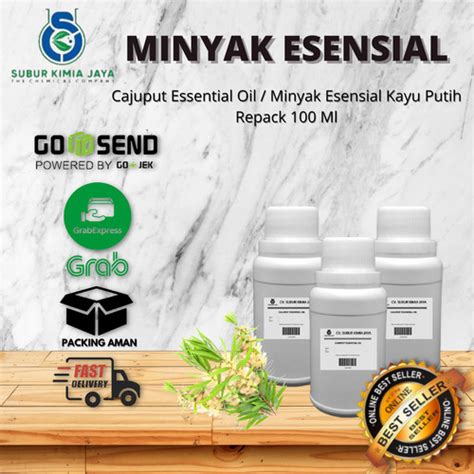 Jual Cajuput Essential Oil Minyak Esensial Kayu Putih Ml Kota