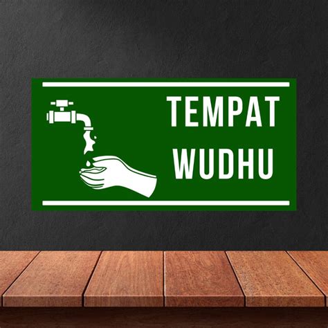 Jual Stiker Label Arah Kiblat Stiker Tempat Wudhu Shopee Indonesia