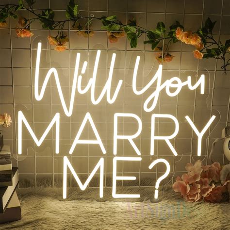 marry  neon sign proposal decor led neon sign custom