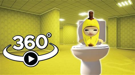 Vr 360° Skibidi Banana Toilet Found At Backrooms But Its 360° Vr