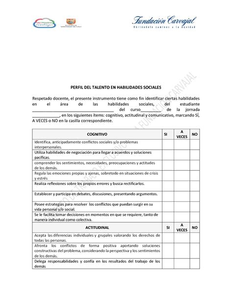 Formato De Caracterizaci N Estudiantes Con Capacidades Y Talentos