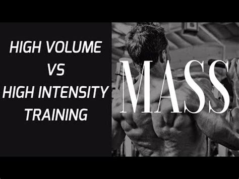 High Volume Training Vs High Intensity Training Youtube