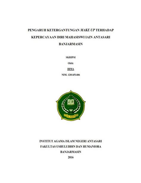 Pdf Idr Uin Antasari Ac Iddan Kepercayaan Diri Y Alat Pengumpulan