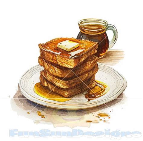 French Toast Digital Download High Resolution  Wall Art Toast