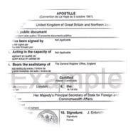 UK OFFICIAL RECORDS - Replacement Birth, Marriage or Death Certificates British UK Apostille ...