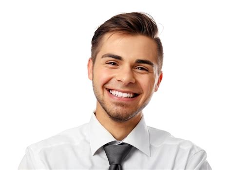 Hombre Elegante En Traje Aislado En Blanco Foto Premium