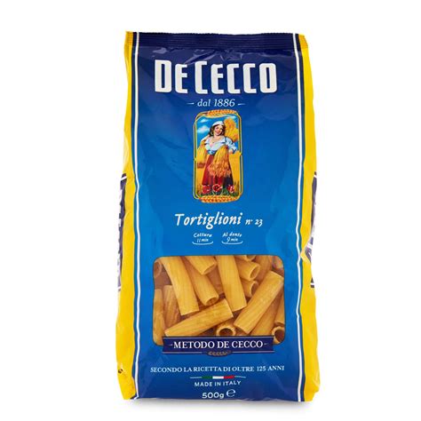 Pasta Di Semola Di Grano Duro Tortiglioni N23 500g De Cecco DAmbros