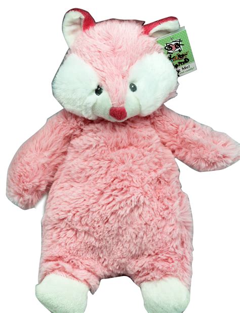 Finley Fox Extra Soft Pink Colored Baby Plush Toy By Ganz 12in