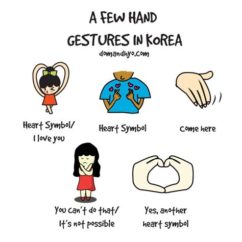 A Few Of The Common Hand Gestures In Korea Learn Korean With Fun