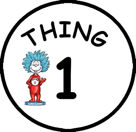 Thing 1 And Thing 2 Printable Clip Art - ClipArt Best