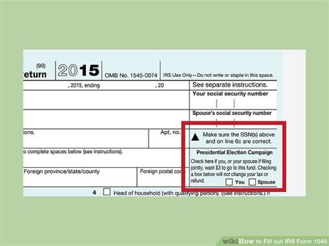 How To Fill Out Irs Form 1040 With Form Wikihow 0 Hot Sex Picture