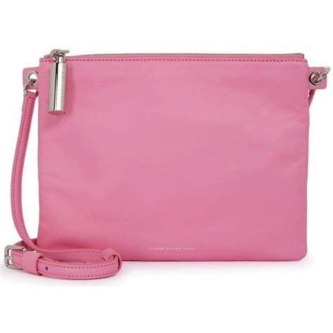 Womens Cross Body Bags Christopher Kane Bolster Pink Leather Cross Body