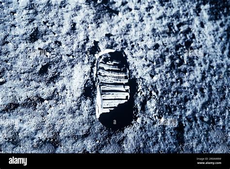 Astronaut Footprint On The Moon Elements Of This Image Furnishing Nasa