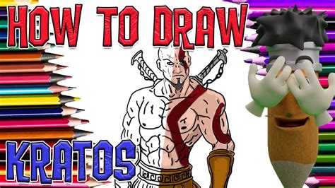 How To Draw Kratos Easy Step By Step Drawing Youtube