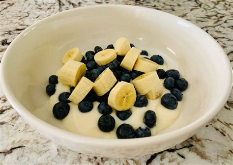 Blueberry Banana Yogurt Food Banana Blueberry Blueberry