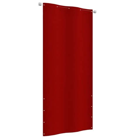 Maison Exclusive Paravento Per Balcone Rosso 100x240 Cm In Tessuto