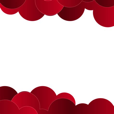 Red Balloon Hearts Frame Wish Valentine Day 20574136 PNG