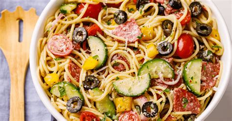 Easy Spaghetti Salad Recipe All Things Mamma